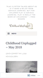 Mobile Screenshot of childhoodunplugged.com